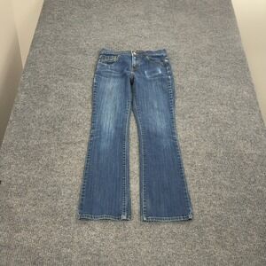 Levi Jeans Womens 4 Short Blue Cotton Spandex Bootcut‎ Casual Style